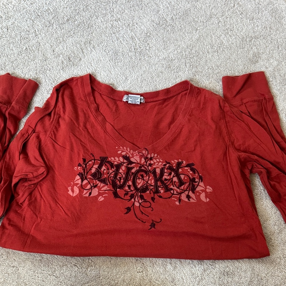 Orange Graphic Women's Top